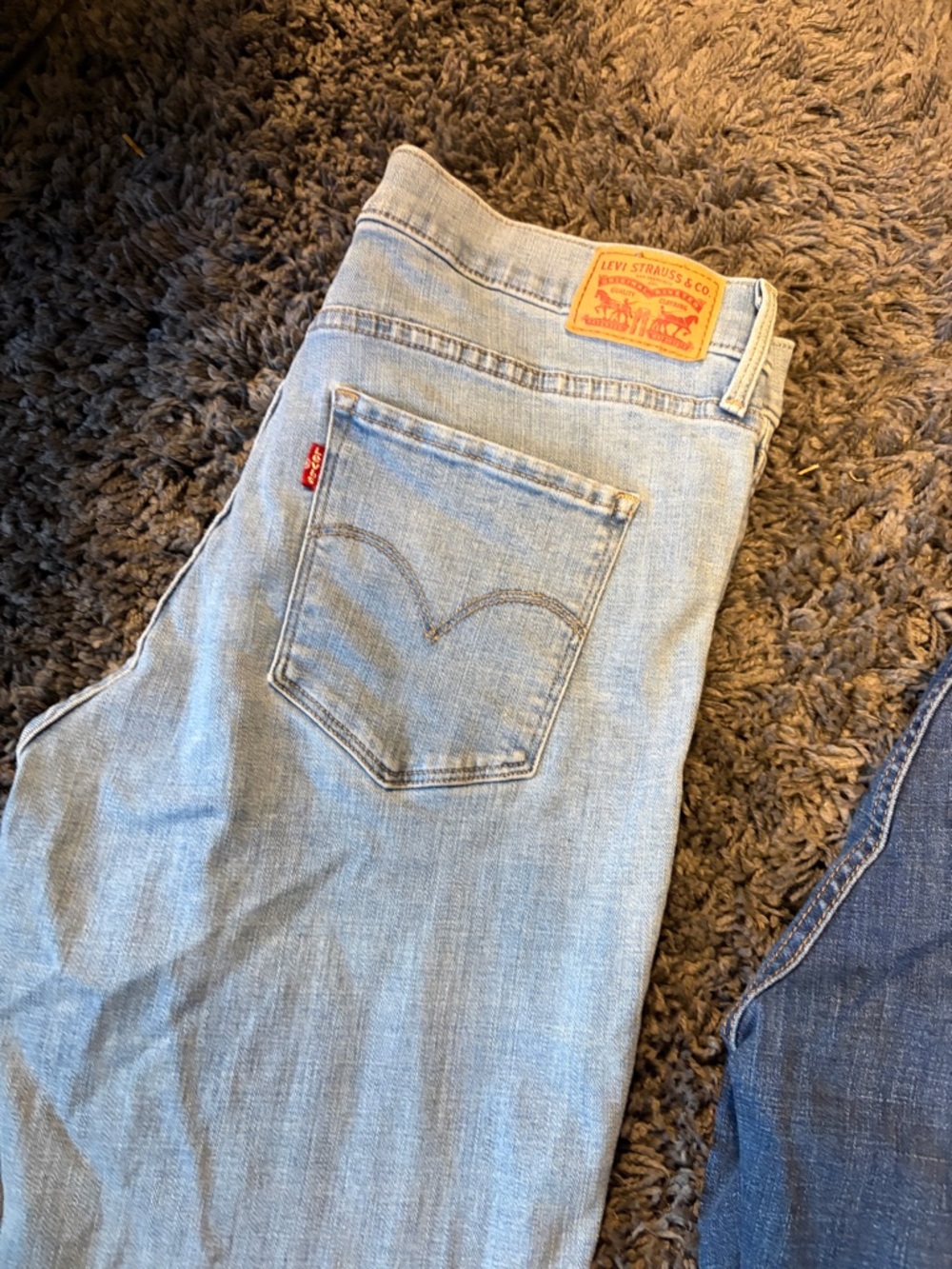 Levi's Light Wash Denim Jeans - Pale Blue